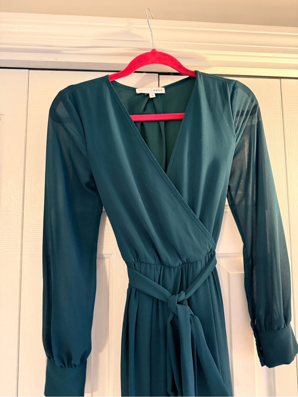 Baltic Born Forest Green Wrap Maxi Dress